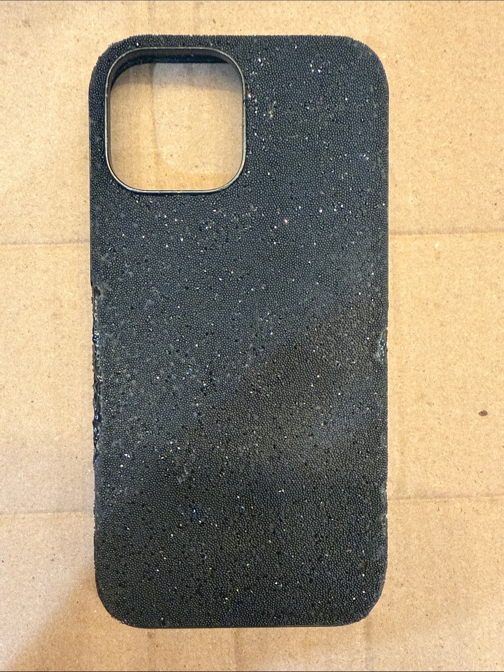 Swarovski Black Slim Crystal-Accented Phone Case 13 pro max